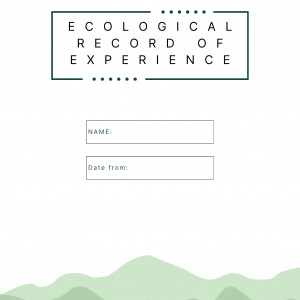 Electronic Download: Ecological Portfolio of Experience
